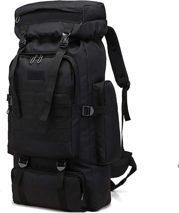 Wandelrugzak – Hiking Backpack – 100L – Zwart – Grote Capaciteit – Veel Vakken – Ideaal voor Outdoor en Trekking