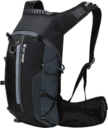 Fietsrugzak 10L, dames heren outdoor MTB-rugzak Lichtgewicht kleine dagrugzak Waterdichte wandelrugzak Sportrugzak Rugzak met verborgen opbergtas