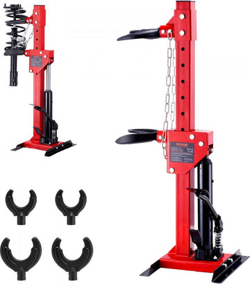 4,5 ton autogereedschap hydraulische veerspanner 1 ton nominale drukkracht veerpootspanner 11-13 cm en 14-17 cm veervergrendeling veerpootspanner met lekvrije hydraulische pomp