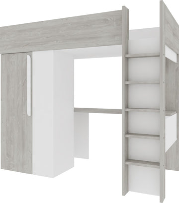 Trasman - slaper Beau & kast - 90x200 - Wit