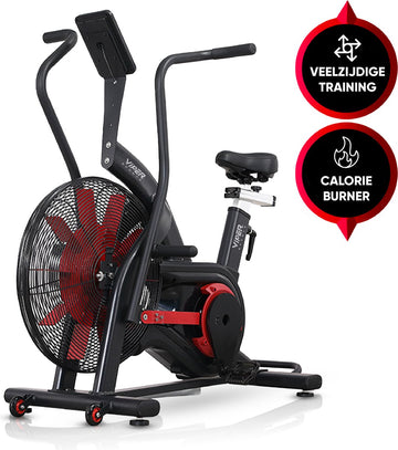 Viper Sports FatalityCore – Airbike – Fitness apparaat – 127x65x123 cm – Zwart/Rood