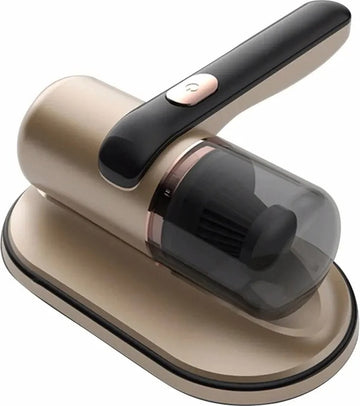 Huisstofmijt Stofzuiger - UV Lamp Sterilisator - Matras, Tapijt, Meubel, Zetel & Bank Reiniger Apparaat - Bacterie, Mijt & Schimmel Bestrijder - Zonder Zak - USB-C Oplader - Goud