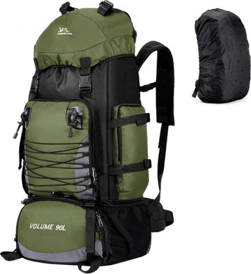 E-Shop4u® - 90L - Rugzak - Backpacks - Militaire - Tactische - Rugzak - Groen - Outdoor - Survival - Wandelen - Trekking - Klimmen - 90 Liter - Backpack Organizer