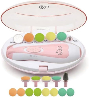 21 in 1 baby-nageltrimmer, veilige elektrische baby-nagelvijl, 13 extra gereedschappen, baby-nagelset