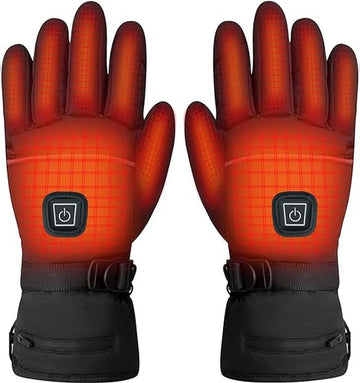 Verwarmde handschoenen - Handschoenen verwarmd - Elektrische verwarming - Winter - Inclusief Batterijen - Oplaadbaar - Waterdicht - Winddicht - Zwart - Unisex - Onesize