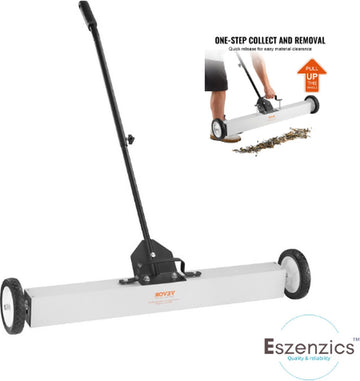 Eszenzics™ Magnetische Veegmachine Pro5 - Industriële Professionele Magneetbezem - Extra Sterk - 75cm breed - Bezem tbv metalen - Voor Binnen en Buiten
