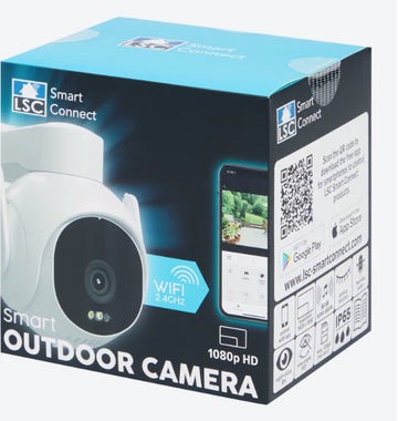 LSC Smart Connect draaibare buitencamera - Beschikt over bewegingsregistratie, sirene-alarm en privacyfunctie - Draai en kantel de camera eenvoudig via de LSC Smart Connect app
