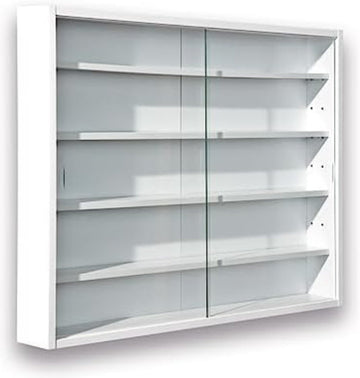 Vitrinekastje - Vitrine Box - Vitrinekastje Hangend - Wandvitrine - Wit