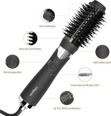 Airstyler - Warmteborstel - Haar Droger - Haar Stijler - Haar Borstel - Haar Krultang - Zwart