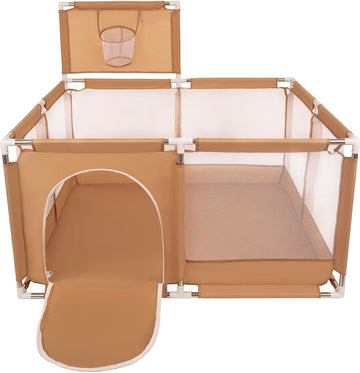 Grondbox - Grondbox baby - Baby Speelbox - Grondspeelbox - Kruipbox - Veilige Speelomgeving - Incl. Accessoires