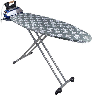 Opvouwbare Strijkplank - Hoogte verstelbaar tot 93 cm - 100% katoenen overtrek - Stopcontact strijkstation