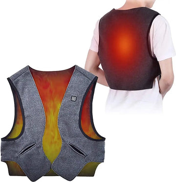 Heren XL Verwarmd Vest voor Herfst en Winter - Elektrische Jas met Grafeen Warmte en USB Verwarming, Kwalitatief Gewatteerd - Comfortabele Warme Kleding voor Buiten