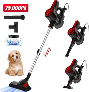 Elekiatech Steelstofzuiger - 25000Pa - 5m Snoer - 600W - 4 In 1 HEPA Filter - 1.3L Capaciteit