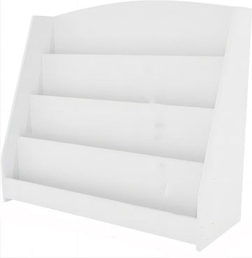 Kinderboekenkast - 88 x 80 x 30 cm - Wit - Hout - Kinderboekenrek - Boekenrek Kinderkamer