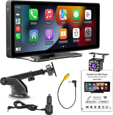 Carplay Scherm - Carplay Dongle - Carplay Apple - Carplay Android - Carplay Draadloos - Car Play - Carplay Dongle Apple - Carplay Dongle Android - Met Camera - Auto Radio - Multimedia Scherm -Wifi Video Speler - Universeel Scherm