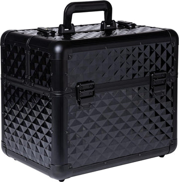 Art Cosmetic Case Medium Nailart-koffer Large - zwart met opbergmogelijkheid Nagellak koffer