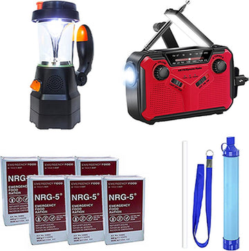 Noodrantsoen 6 dagen - noodpakket 6 dagen - noodradio - waterfilter - survival solar noodlamp - noodrantsoen NRG5 - noodpakket oorlog - noodpakket gezin - noodpakket voor thuis