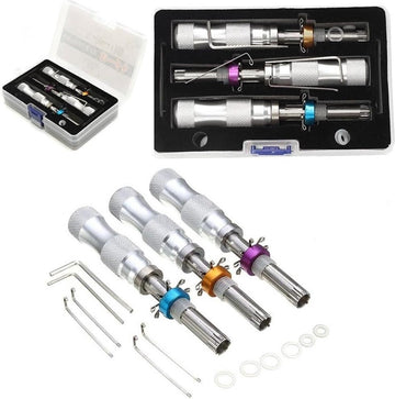 Lockpick set Tubular Lock Pick Set 7 Pins Verstelbaar Tubular Lock Pick Gereedschap 7.00MM 7.5MM 7.8MM Lockpick set