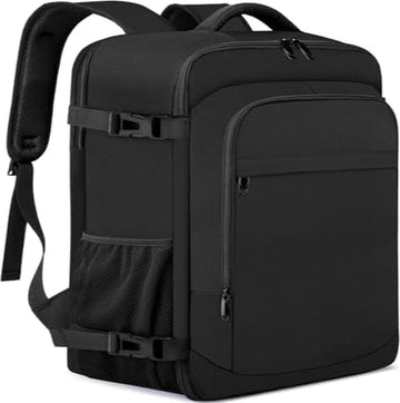 Handbagage - 40x20x25 - Ryanair - Rugzak voor Handbagage - Vliegtuig - 20L - Compacte Reisrugzak - Onder Stoel - Reistas - Weekendtrip - Korte Reis - 14 Inch Laptop Rugzak - Voor Heren en Dames - Zwart