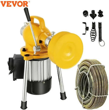 Ontstopper - Ontstoppen Afvoer - Gootsteenontstopper - Elektrische Ontstopper - Ontstopmachine - Riool Ontstopper - 400W - 400RPM - Flexibel Mangaan Staal