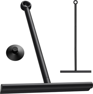 Verstelbare douchewisser - Douche-trekker met lange steel - 30-89 cm - Waterschuiver voor douchevloer met zuignap - Vloertrekker voor water haren glaswisser douchewisser