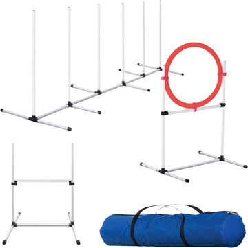 Agility voor de Hond - Complete Set inclusief Draagtas - Training van Honden - Honden Slalom - Agility Set voor Honden
