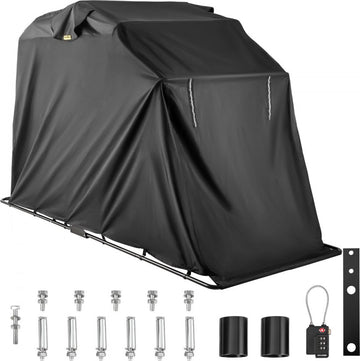 Heavy Duty Motorcycle Shelter Shelter Cover Storage Garage Tent met TSA-codeslot en draagtas