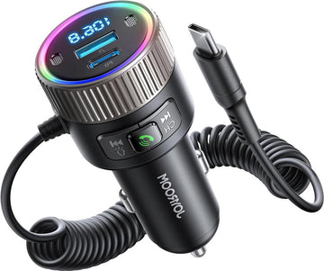 Bluetooth auto 60 W PD 30 W C-type 30 W kabelspoel muziekspeler handsfree oproepen USB_FM transmitter_Lange Rijdende tijdrekking Vakantie Verkeer fm transmitter