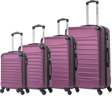 Quadrant 4 delige ABS Kofferset - Purple