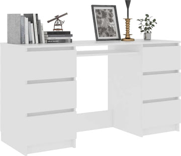 Bureau - Schrijftafel - Wit - 140x50x77 cm