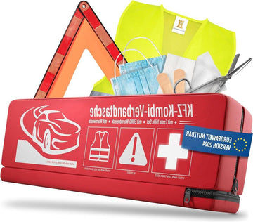 Combitas volgens huidige norm 2024 - gevarendriehoek veiligheidsvest - verbanddoos set DIN 13164:2022 autoverbandtrommel auto accessoires