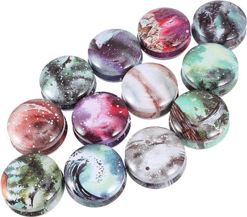 12 stuks metalen blikjes, kaarsenblikjes, gebakdozen, koekjesdoos, kaarsglazen met deksel, mini-theedoos voor snoep, kaarsen, doe-het-zelf sieraden, voorraaddoos, feestgunst