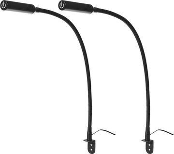 Bed Leeslampjes met Dimfunctie - 200lm - Set van 2 - Mat Zwart