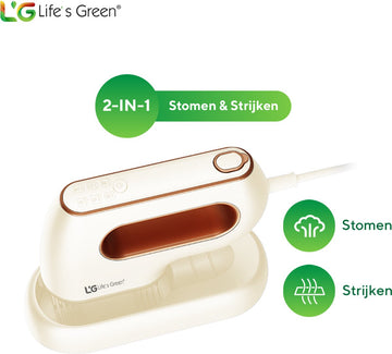 Life's Green® Kledingstomer - Met Handstomer - Stoomstrijkijzer - Stoomapparaat Kleding