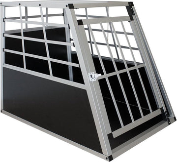 Aluminium hondentransportbox - L