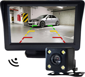 Draadloze Achteruitrijcamera met Nachtzicht - Parkeerhulp - 5 inch HD Ready - Complete set