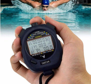 Stopwatch voor heren - professionele sportchronograaf met digitale weergave