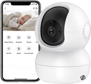 Equivera Babyfoon - Babyfoon met Camera - Baby Monitor - Baby Camera - Indoor - Multifunctioneel - Premium