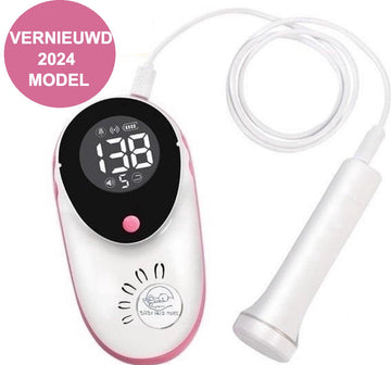Doppler - Baby Hartmonitor - Inclusief Dopplergel - Met LCD Kleuren Scherm