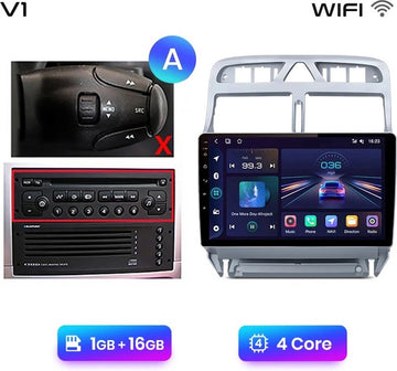 Autoradio - Android Carplay - Bluetooth Radio - Peugeot 307