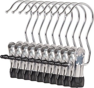 Eleganca Luxe Petten hangers – 10 Stuks – Kast organiser - 6 x 12 x 2 cm - Hanger voor accessoires – Laarzen hangers - Ophangen van o.a. Laarzen en Petten – Antislip