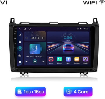 Autoradio - Android Carplay - Bluetooth Radio - Mercedes Benz W169 W245 B200 W906 Sprinter W639 Vito