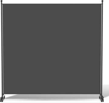 Kamerscherm op wielen met 1 panelen - 187 x 181 cm - Kamerverdeler Tuin Spaanse Muurscheiding Antraciet