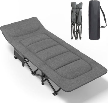 Veldbed - Inklapbaar - Kampeerbed - Tot 160 kg - Veldbedden 1 persoon - Veldbed Kamperen - Campingbed - Campingbedje - Veldbed Volwassen - Kampeerbed 1 persoons