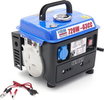720 Watt Generator, Aggregaat Met 63 cc Benzinemotor, 230 V