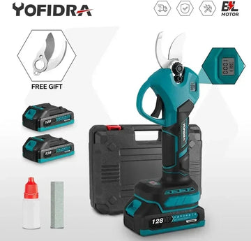 Fayb Snoeischaar - Heggenschaar - Elektrische snoeischaar - Takkenschaar - Inclusief 2 accu's - 30mm - 18V - Lichtgewicht - Voor Makita batterij