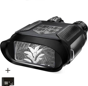 Nachtkijker Met Infrarood - Luxe Verrekijker Met Nachtzicht Dag & Nacht - Night Vision Goggles Bril + SD Kaart - Nachtkijker - Zwart