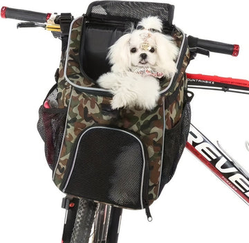 Xerolax Fietsmand Hond - Hondenmand Fiets - Voorop - Fietstas Hond - Hondenfietsmand - Groen