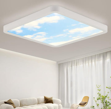 Badkamer Plafondlamp - Badkamerlamp Plafond LED slaapkamerlamp 23cm kinderkamer-4000K IP44 vierkant 23W keuken gang