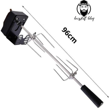 Draaispit vorken verchroomd rotisserie voor barbecue of oven.
